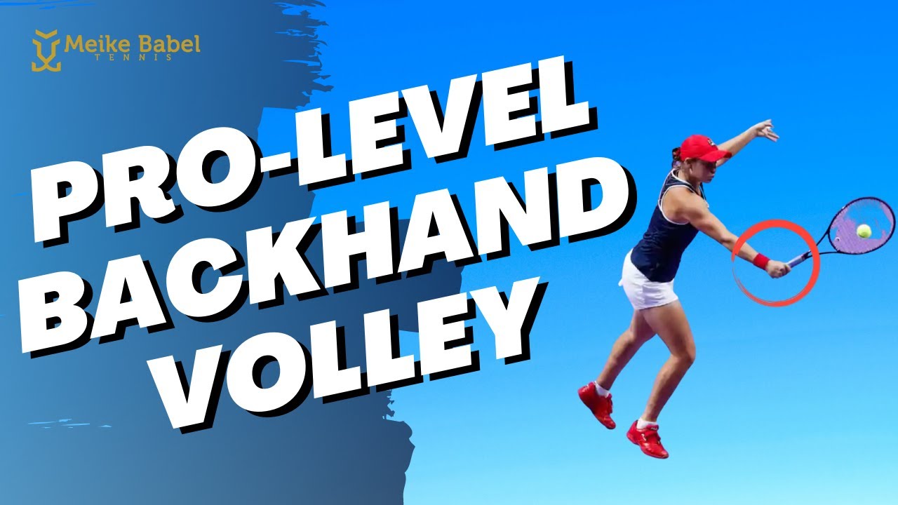 Improve your backhand volley technique | Tennis lesson