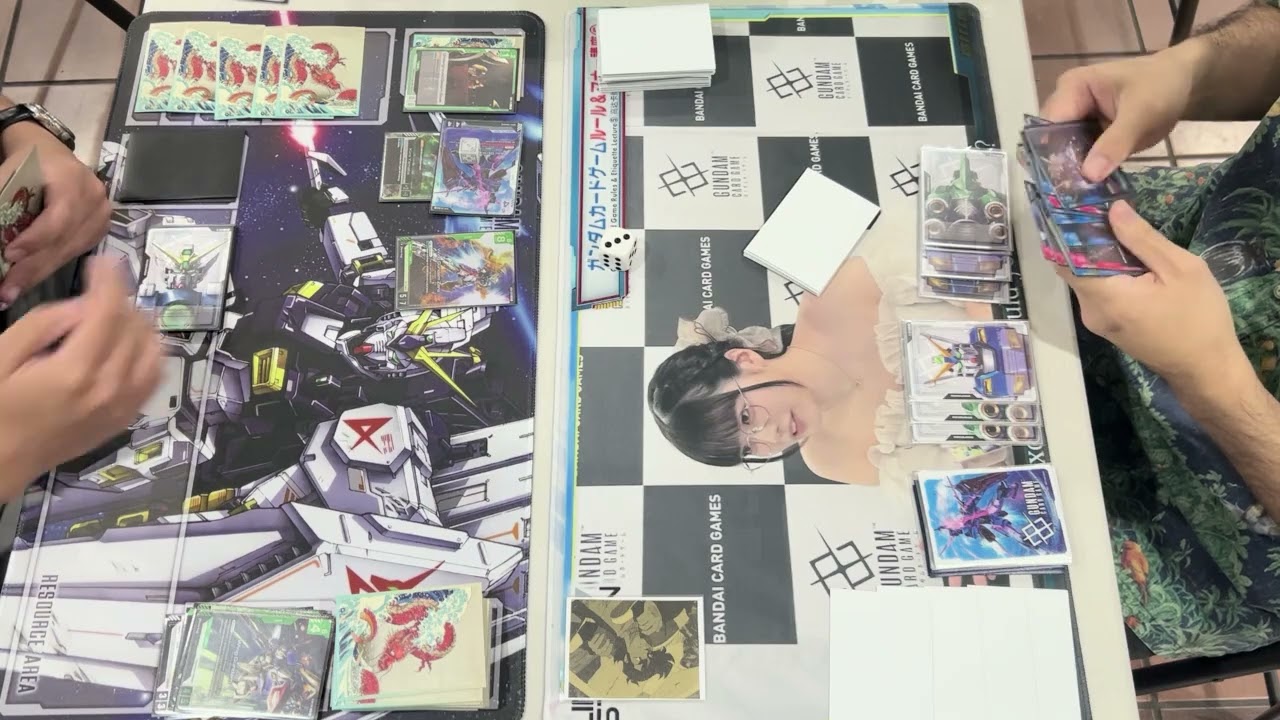 Green White Wing vs Red Blue Unicorn Control | Gundam Card Game