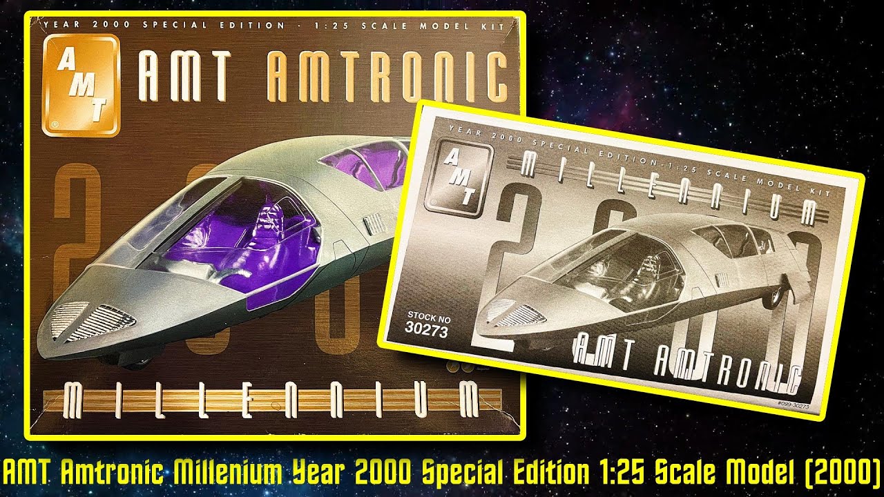 AMT AMTRONIC Year 2000 Special Millenium Edition 1:25 Scale Model Kit Future Car (2000)