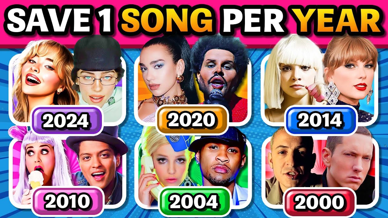 🎶 Hits Rewind: Save One Song Per Year ⏪ (2024 - 2000) 🔥 Music Quiz