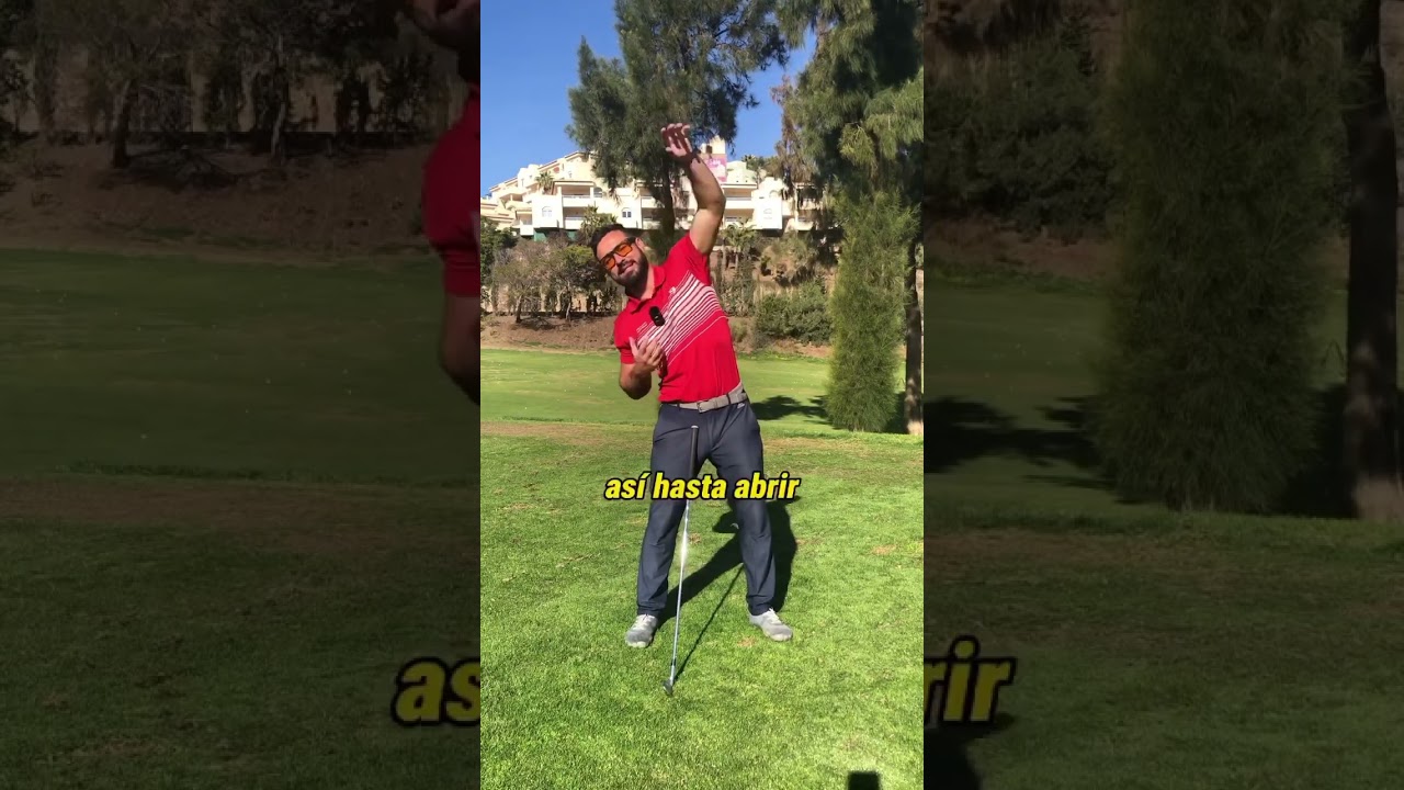 Golf Backswing. Subida sin desplazamiento lateral