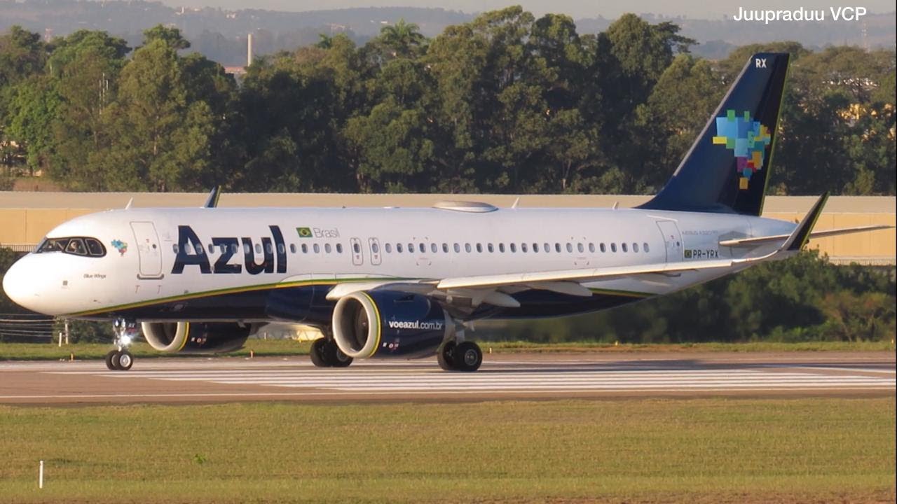 A320 DA AZUL LINHAS A&Eacute;REAS DECOLANDO DE VIRACOPOS.