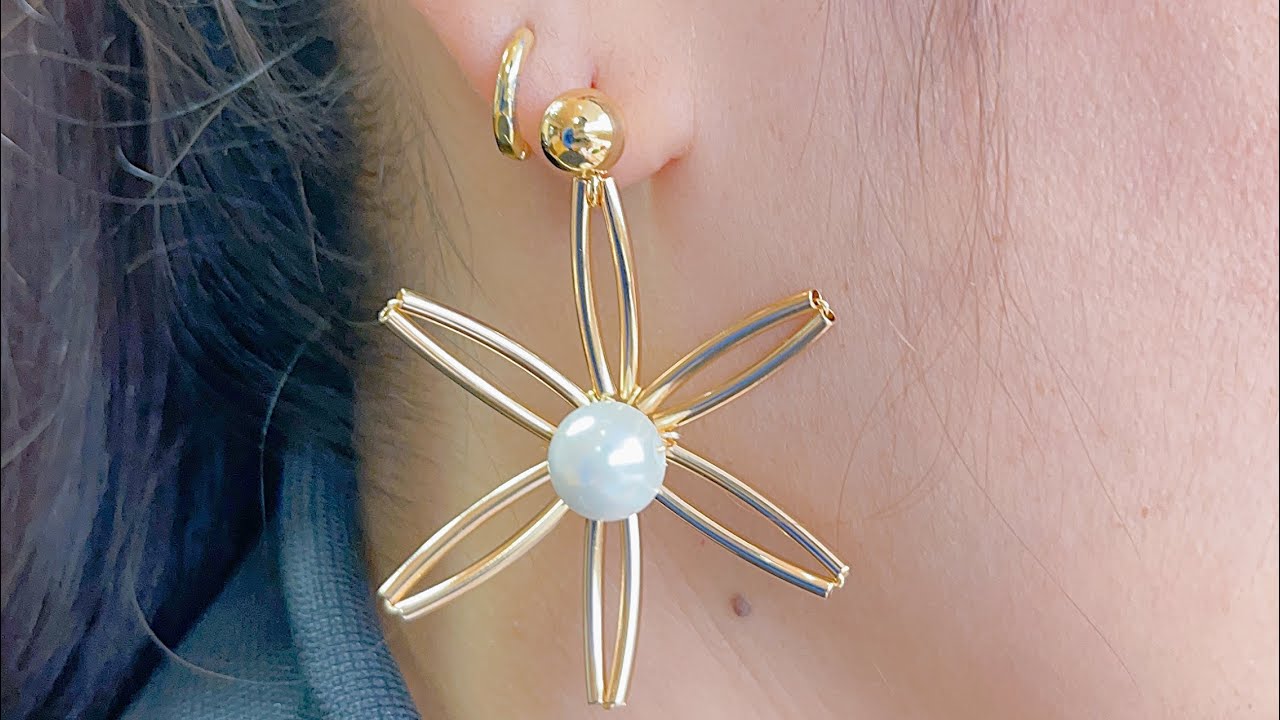 Espectaculares aretes con separadores de tubito😍🤩