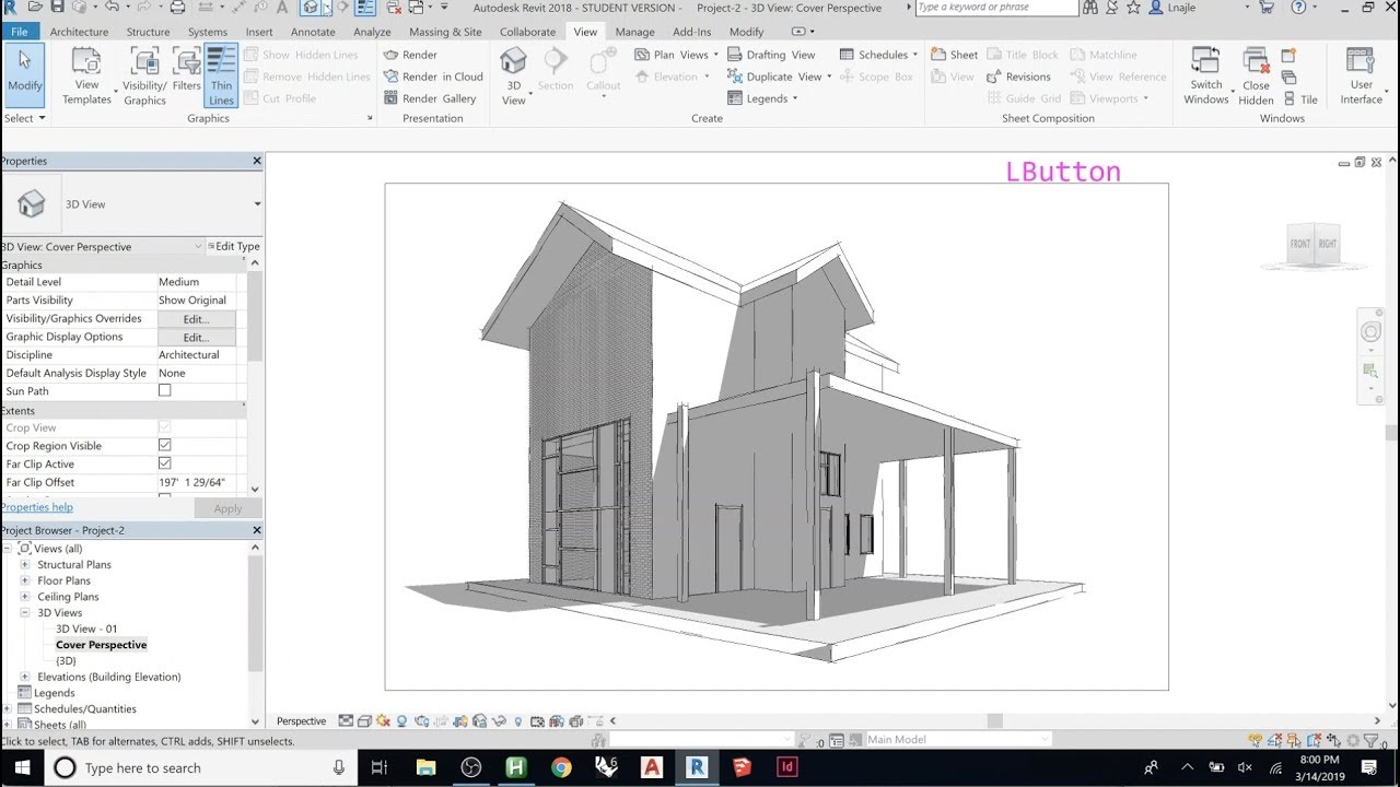 Revit 101 | Part 15 | Perspective Camera Views