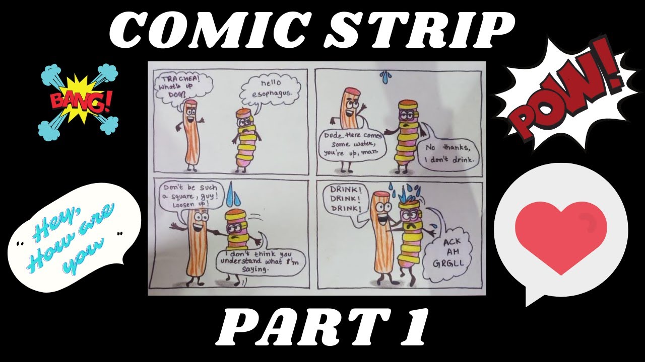How I make Comic Strip | ArtByDeeksha | Deekshaart | School Project Comic Strip