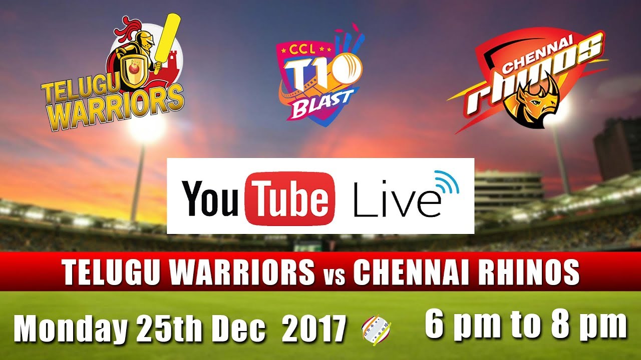 CCL T10 Blast Match I Telugu Warriors VS Chennai Rhinos I Dec 25th