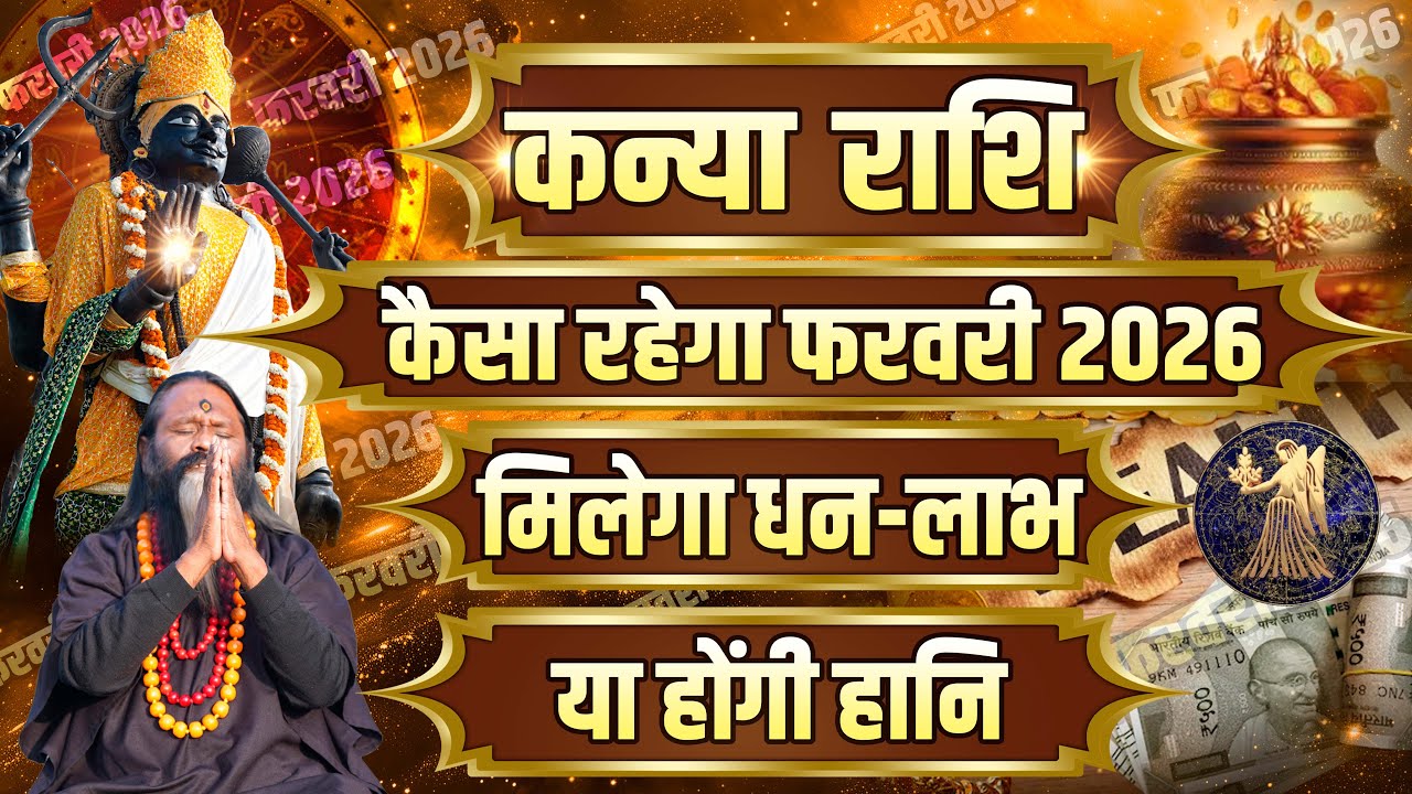 कन्या राशि कैसा रहेगा फरवरी 2026 मिलेगा धन-लाभ या होंगी हानि || Daati Maharaj ||