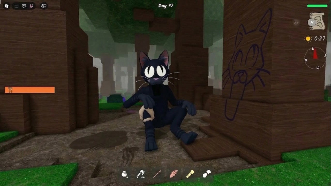 Where did the CAT go in 99 Nights in the Forest ROBLOX