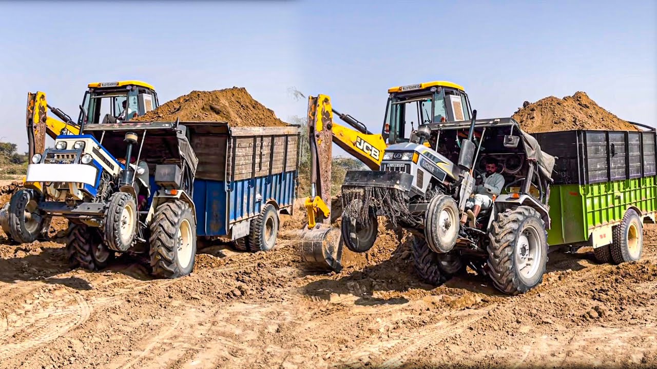 इन दोनों की टकर में कौनसा जीतेगा SWARAJ 744 XT VS EICHER 485 full loding trolly 