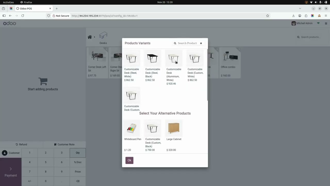 Как выбрать варианты товаров для POS-системы из списка товаров в Odoo | Шаблон/Варианты товаров д...