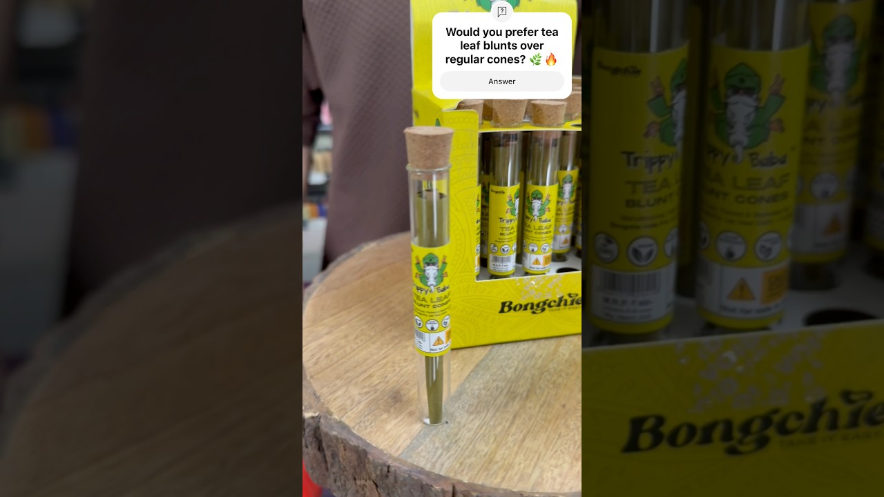 🌿 Bongchi Tea Leaf Blunt Cones | Natural Luxury Smoking Experience ✨