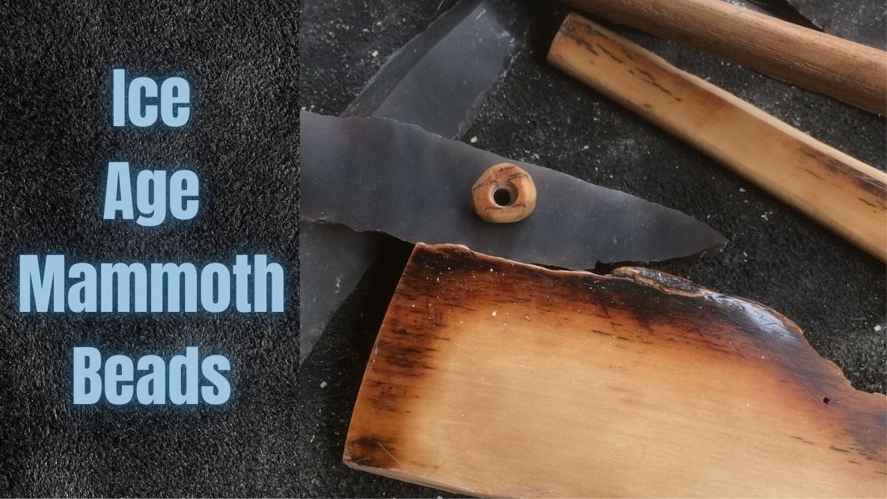 Mammoth tusk bead making