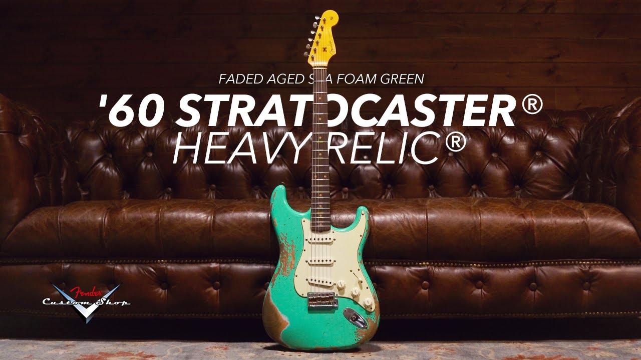 Fender Custom Shop '60 Stratocaster® | Heavy Relic | Faded Aged Sea Foam Green | Guitarnet