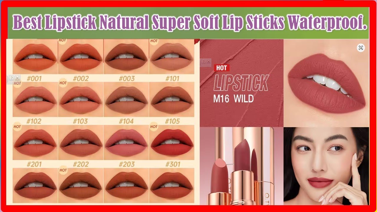 ✅164. Best Lipstick Natural Super Soft Lip Sticks Waterproof | Top 5 | 2026