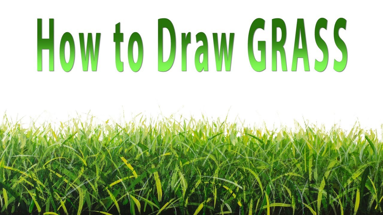 How to Draw GRASS - how to paint grass with acrylic!