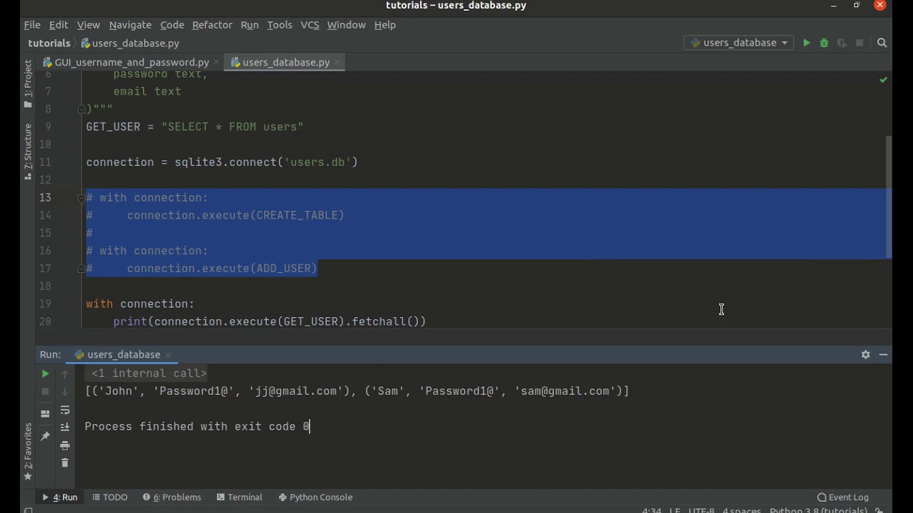 Project Based Python: Database Module