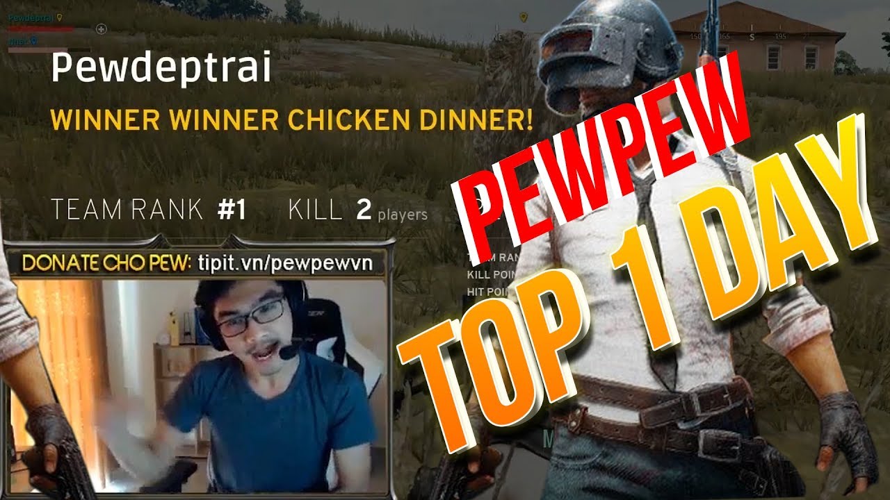 NGÀY CỦA TOP 1 - PEW TRỞ LẠI PUBG LỢI HẠI HƠN GẤP NGÀN LẦN