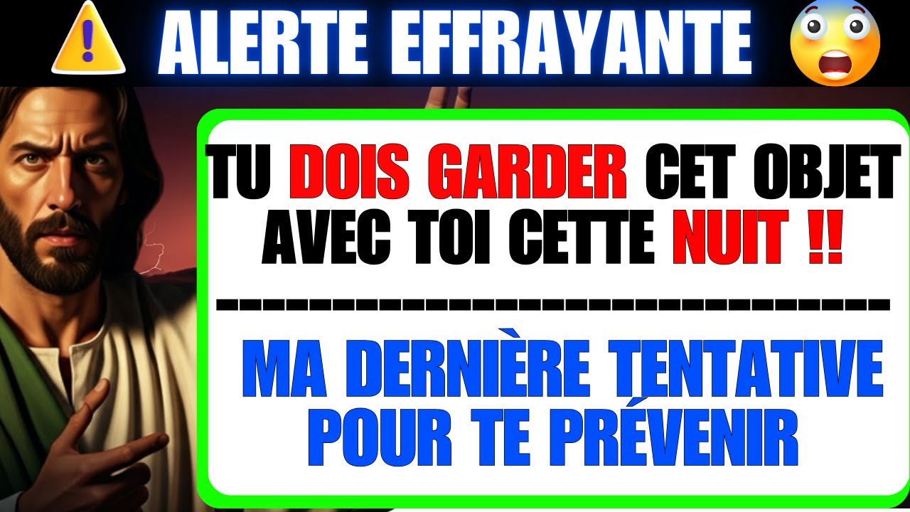 DIEU DIT : CET OBJET UNIQUE VA TE SAUVER CE SOIR