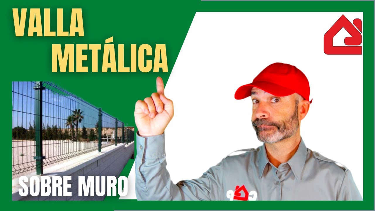 Cómo INSTALAR una VALLA Metálica sobre un Muro 🚧