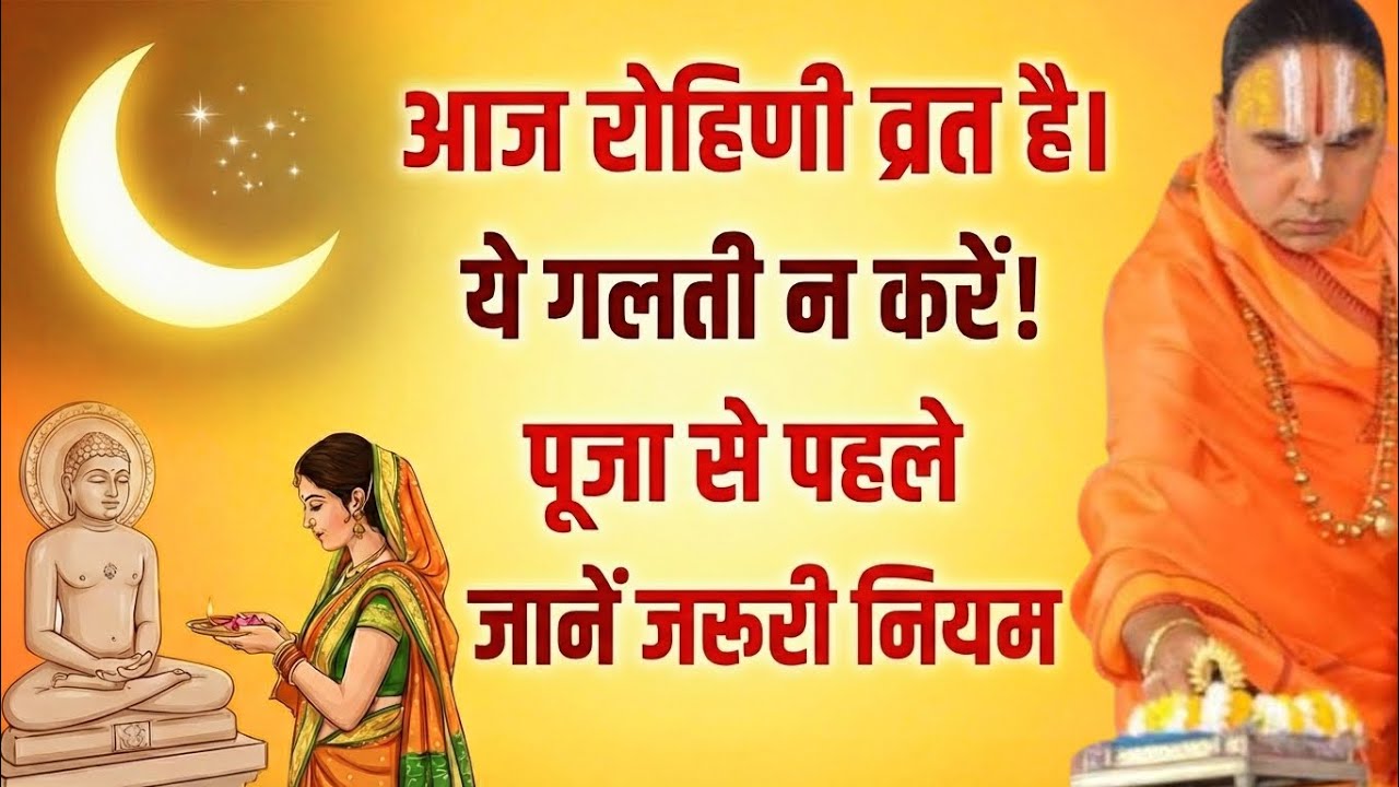 आज रोहिणी व्रत है। ये गलती न करें! पूजा से पहले जानें जरूरी नियम.....