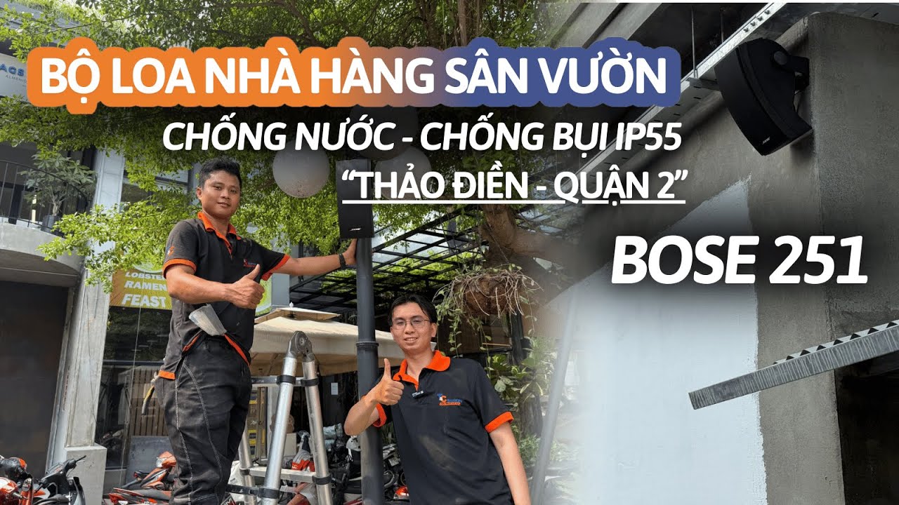 Loa S&acirc;n Vườn Bose 251| Giải ph&aacute;p Hệ Thống &Acirc;m Thanh Nh&agrave; H&agrave;ng S&acirc;n Vườn