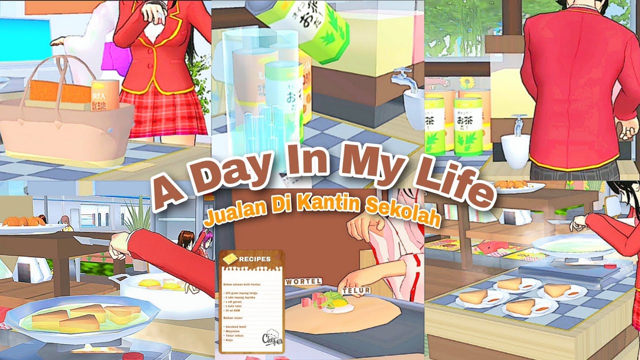 a day in my life jualan di kantin Sekolah 