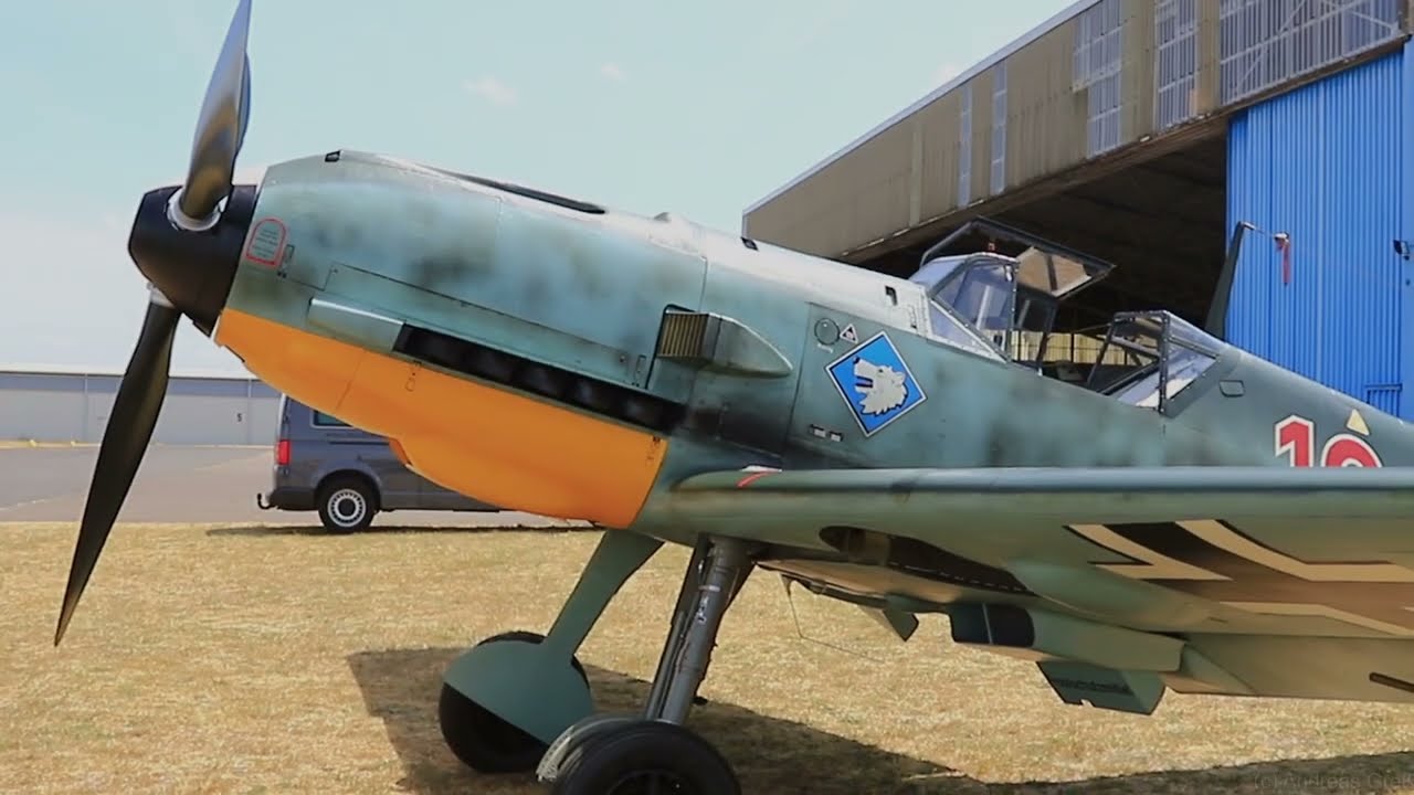 Messerschmitt Bf 109 E-4/N D-FEML: static, startup, in flight, taxi, close ups