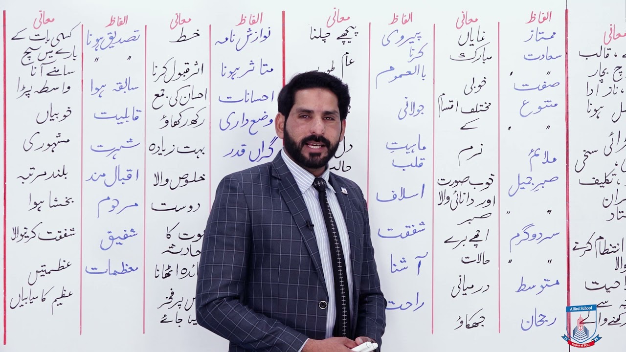 Class 10 - Urdu - Lecture 113 - khatoot rasheed ahmad sadiqui - Allied Schools