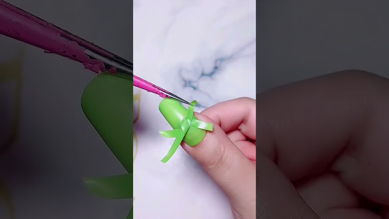 Nail green color💅🏼😍😍 #nailart #shorts