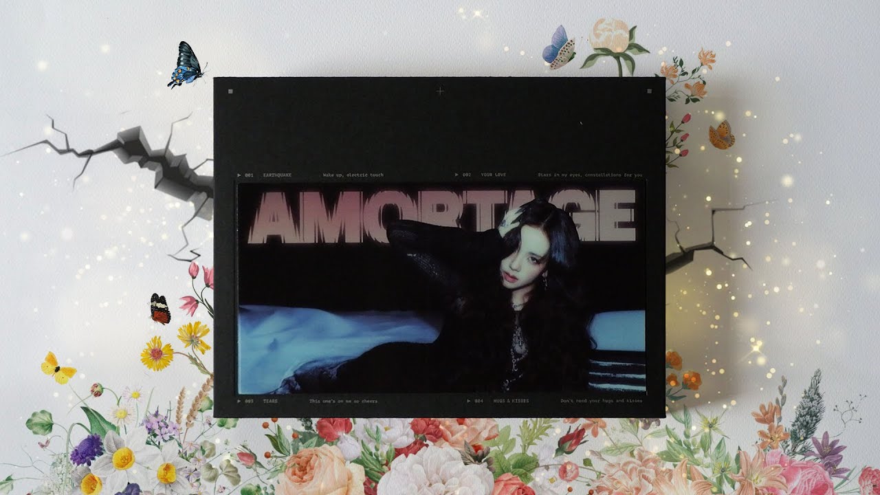 Unboxing : Mini Album AMORTAGE (BLACK Ver.) - JISOO BLACKPINK