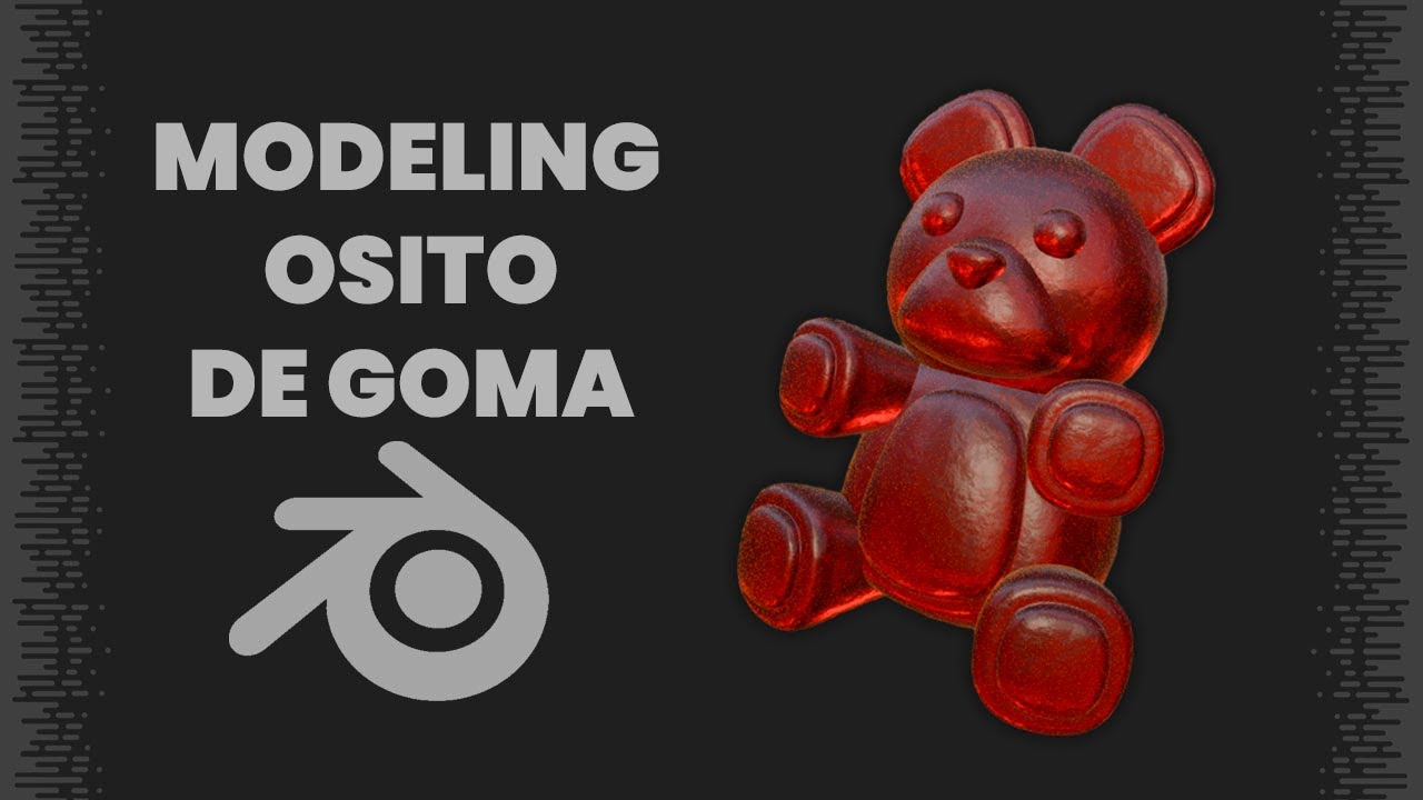 OSITO DE GOMA con MATERIALES SIMPLES 4.3 | BLENDER MATERIALES