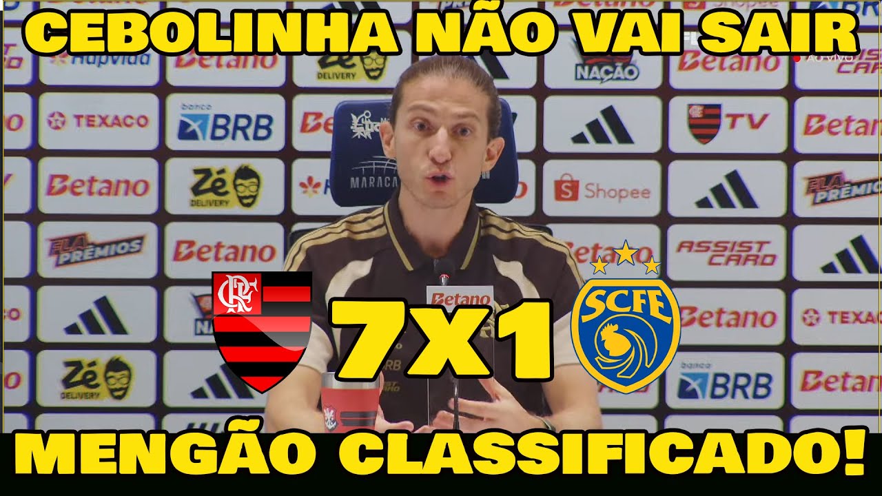 FLAMENGO 7x1 SAMPAIO CORRÊA - OLHA O QUE FILIPE LUÍS FALOU NA COLETIVA! AGORA VAI PEGAR O BOTAFOGO