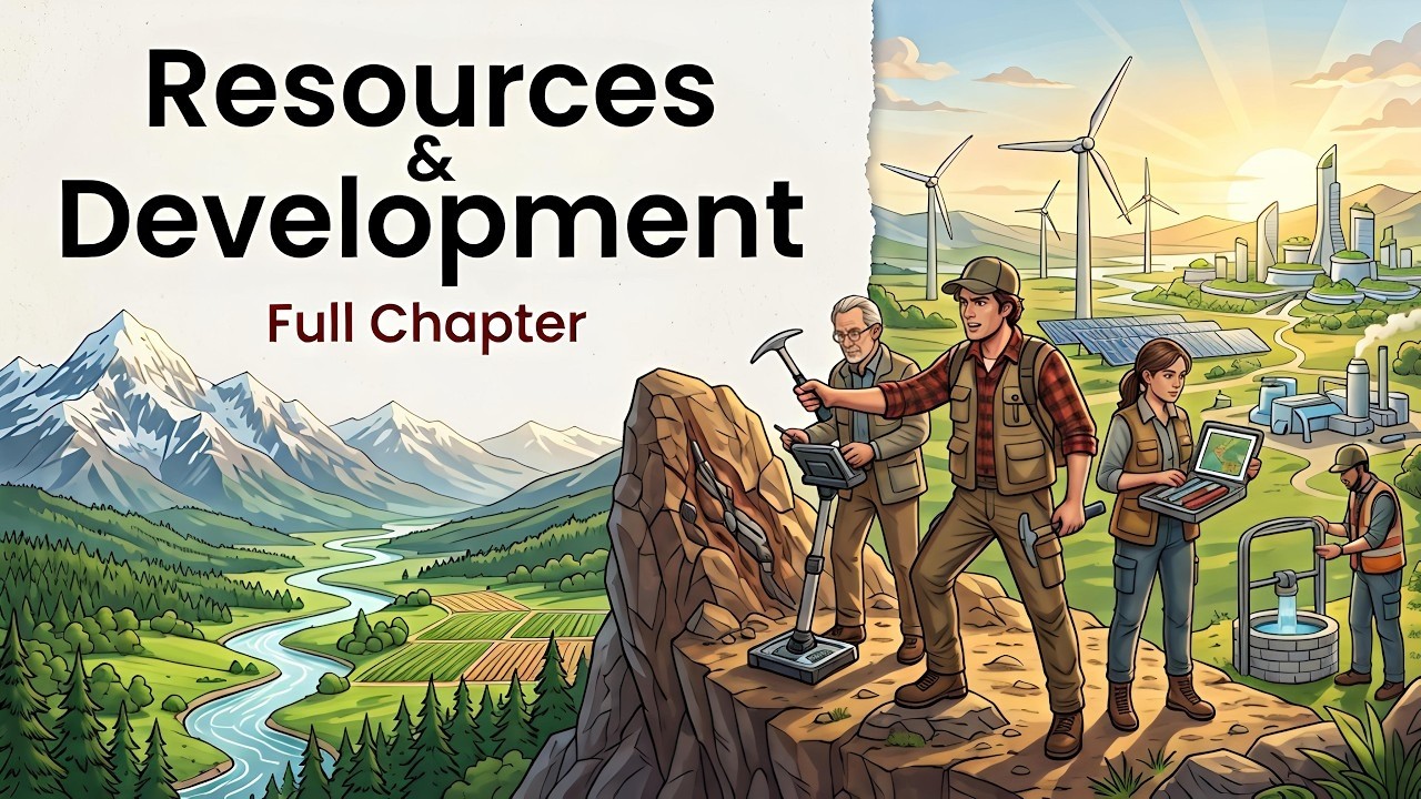 Resources and Development class 10 geography ch 1 | Full Chapter in animation |