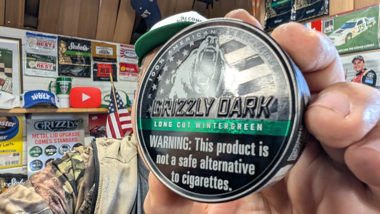 Обзор табака Grizzly Dark Wintergreen Long Cut Moist Snuff