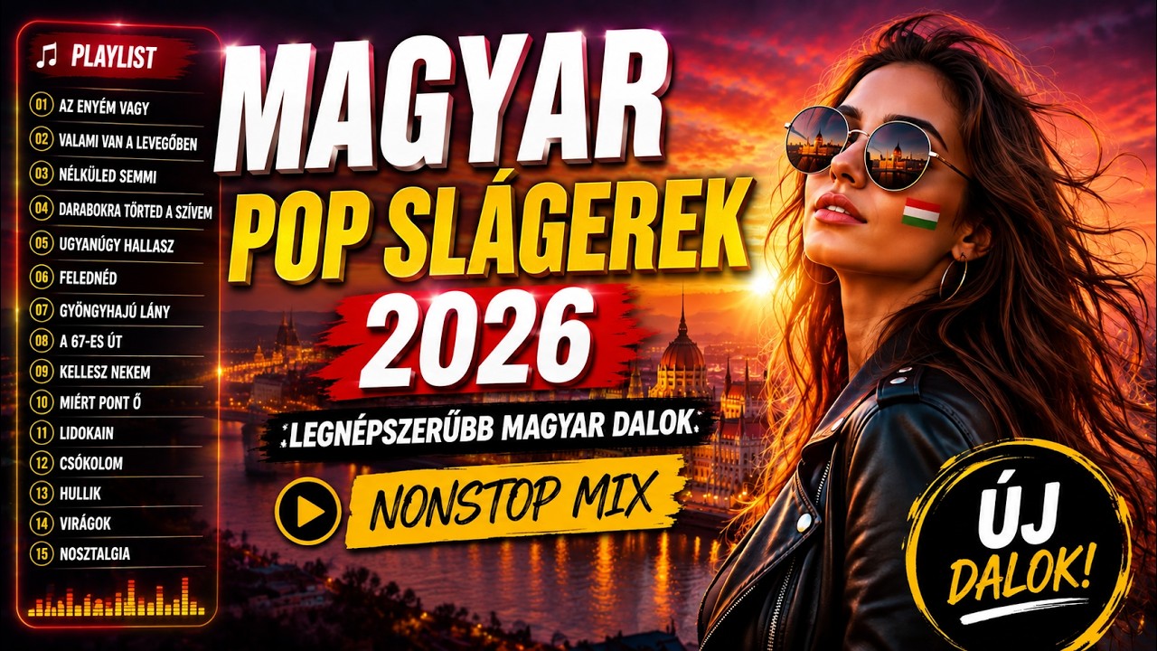 Magyar Pop Sl&aacute;gerek 2026 | Legn&eacute;pszerűbb Magyar Dalok | Nonstop Mix