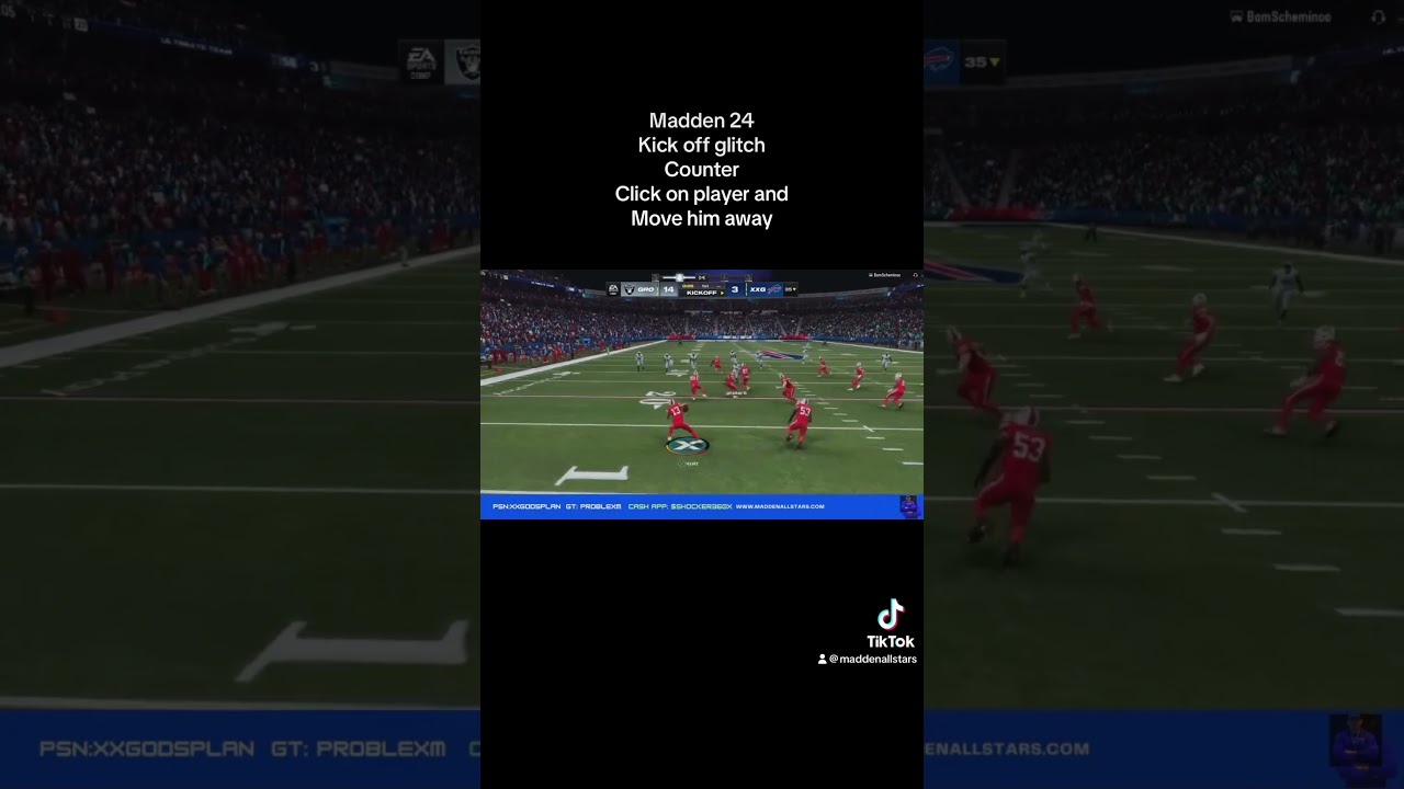Kick off Glitch Counter #madden24 #maddennfl24 #madden24glitches #glitch