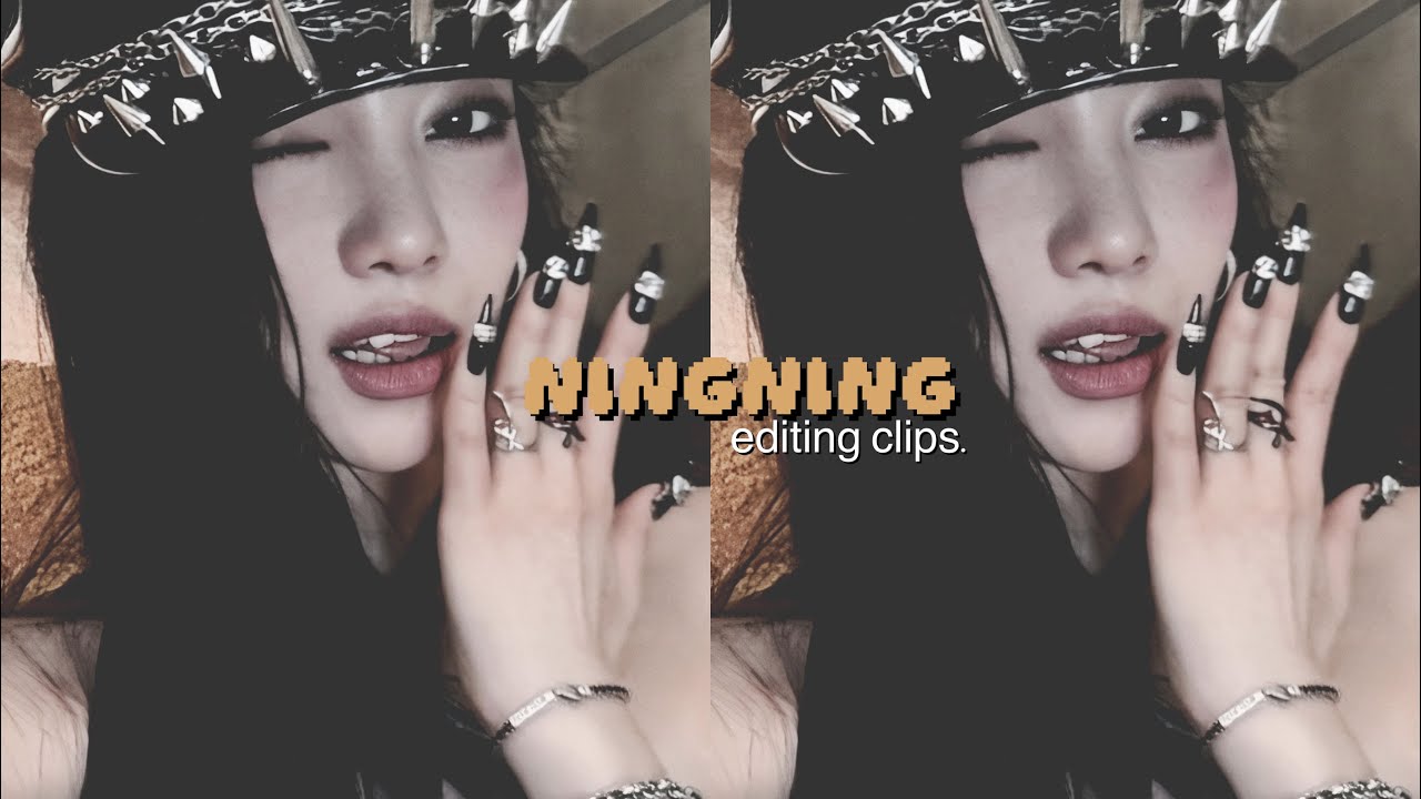 Aespa Ning ning 4k editing clips | Scenepack 