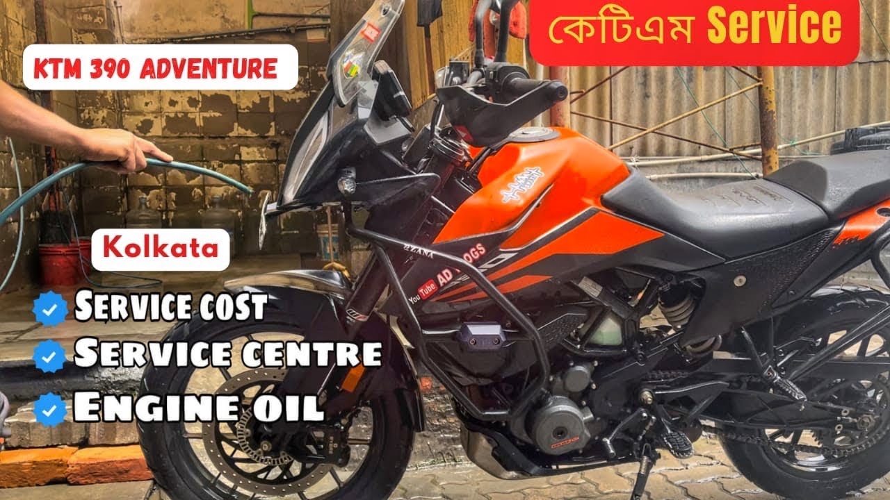 KTM 390 Adventure servicing cost at 22000 km | Paid Service | KTM service centre Kolkata