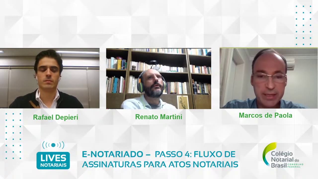 E-NOTARIADO: PASSO 4 _ FLUXO DE ASSINATURAS PARA NOTÁRIOS E USUÁRIOS