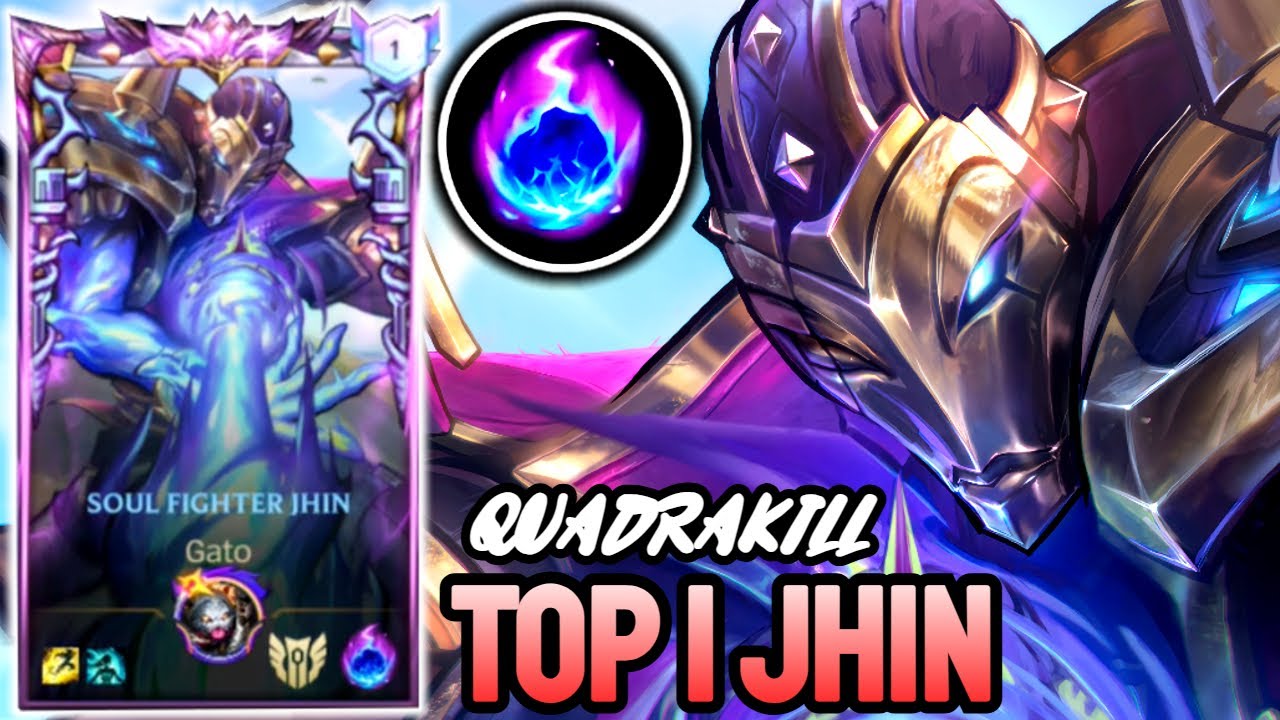 WILD RIFT JHIN QUADRAKILL - TOP 1 JHIN GAMEPLAY - EX CHALLENGER RANKED