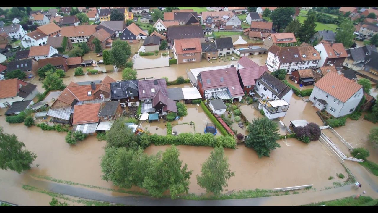 2017 Rhüden am Harz - Das Jahunderthochwasser aus der Luft