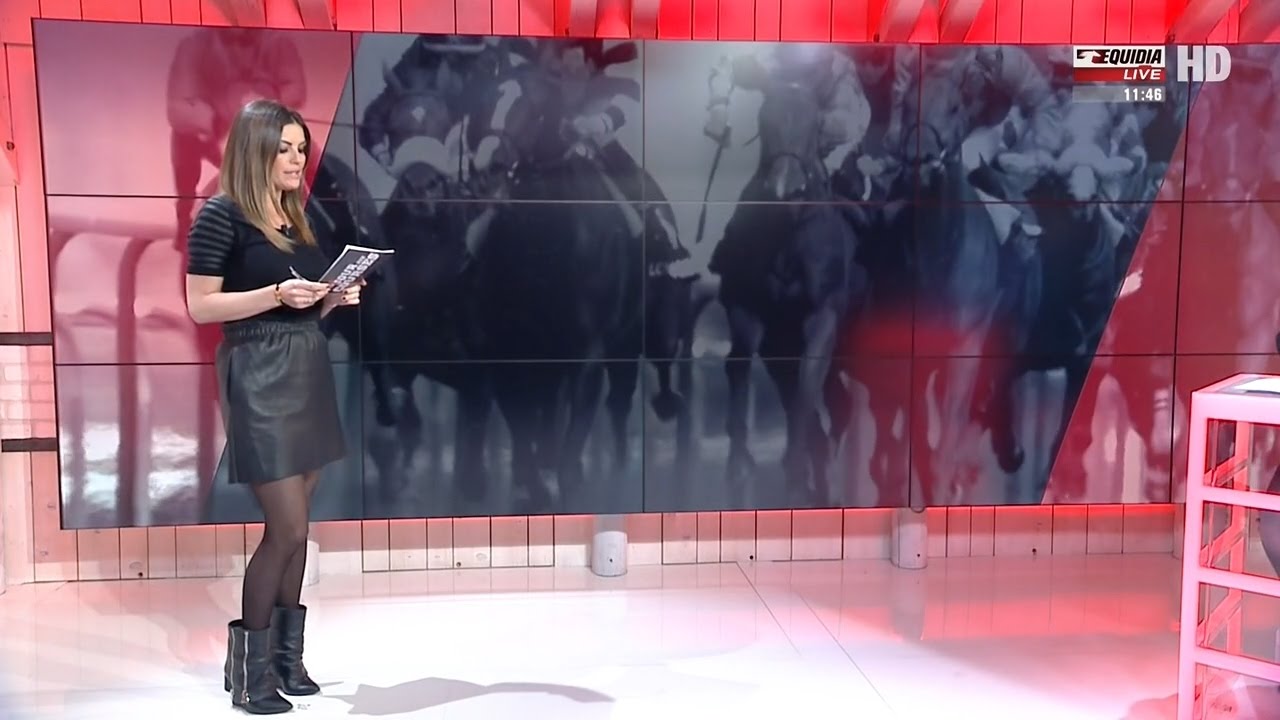 Amelie Bitoun French Presenter Leather Skirt 8.3.2017