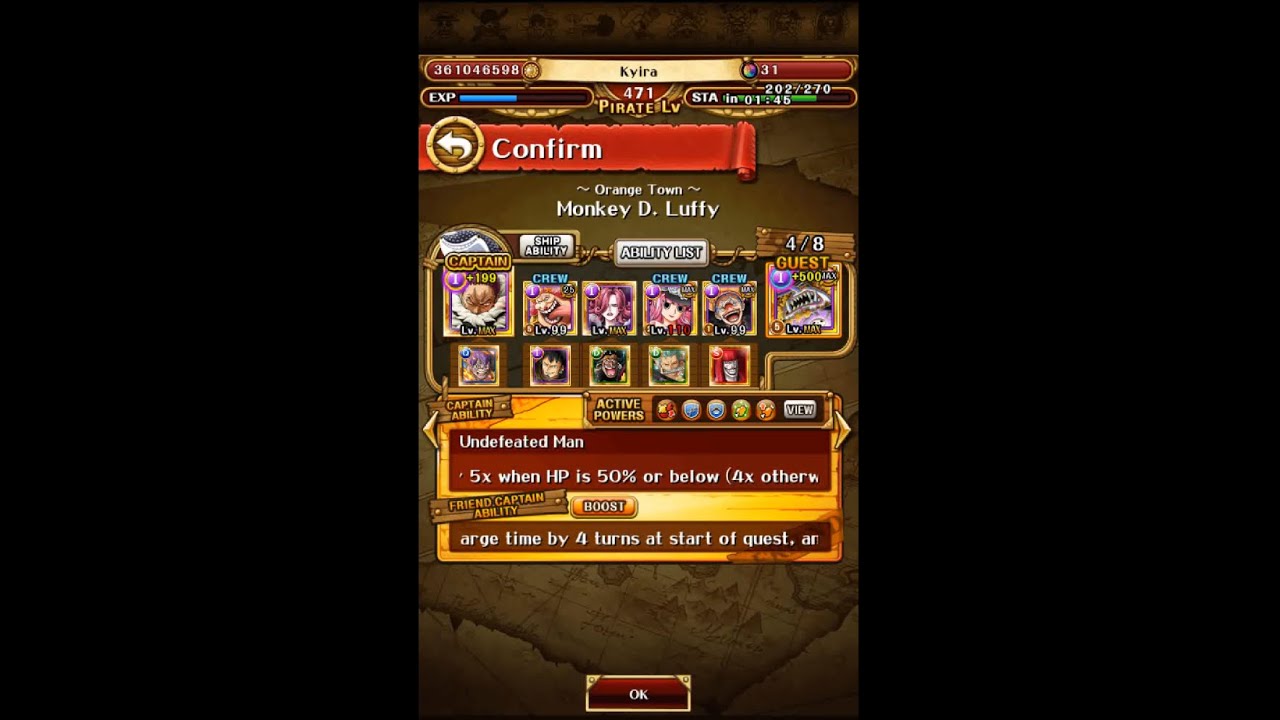 Grand Voyage vs Buggy Lvl 5. Uta 6+ without heavy investments