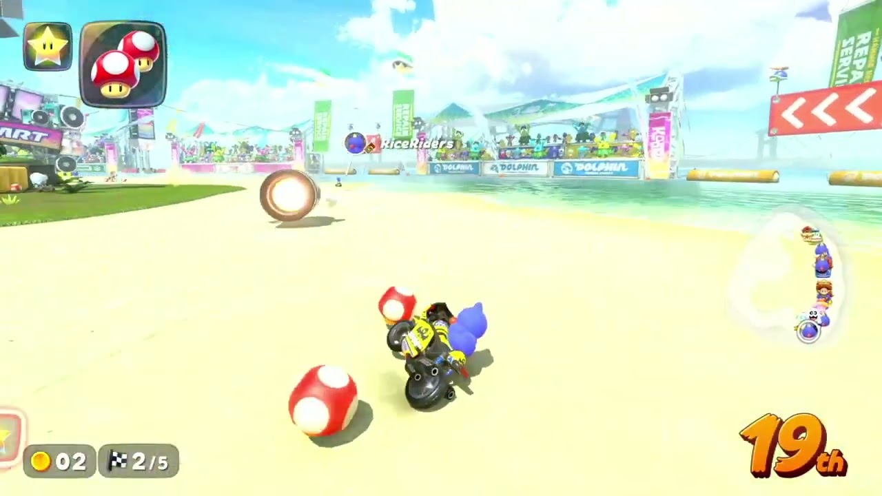 This is how you can win with the shock #mariokart #mariokartworld #swoop 