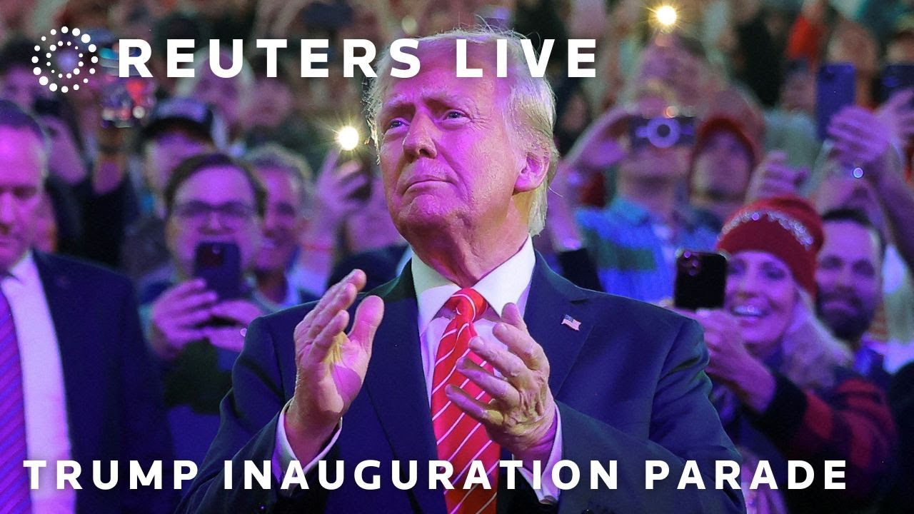 LIVE: Donald Trump inauguration moved inside, people watch on screens