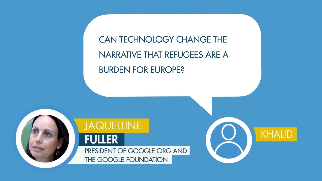 Jacquelline Fuller replies to a question from Khalid on refugees