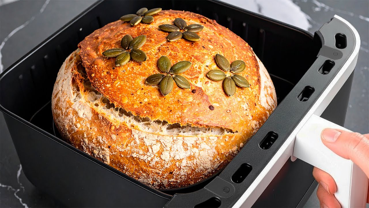 Air Fryer Bread! 4 Ingredients! Everyone can make this homemade bread!