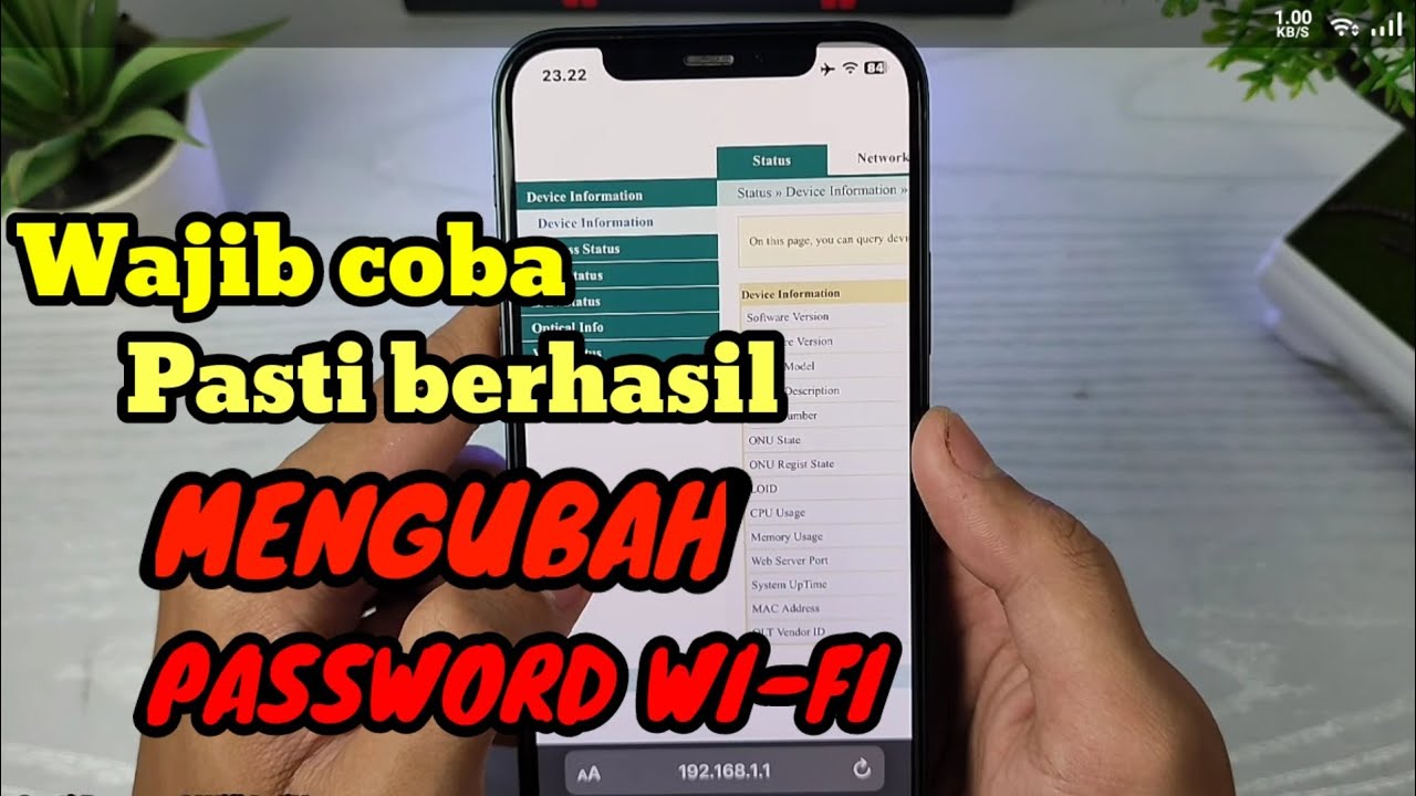 Cara Mengganti Password WIFI  Indihome |Ganti Password WIFI Dari HP 