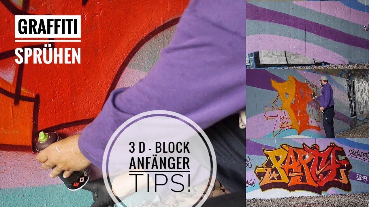 Graffiti Sprühen - 3 D Block Anfänger Tips! - Graffiti Coach