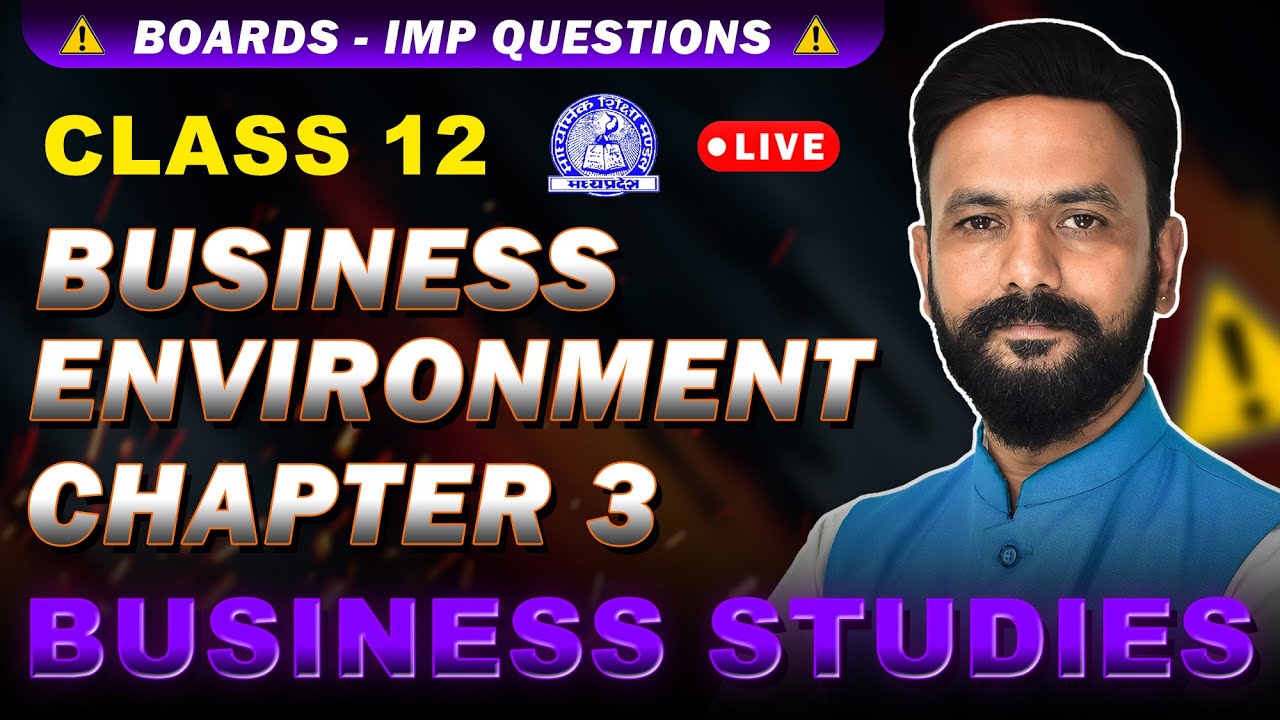 Class 12 BS ⚡IMP Questions | CH - 3 Business Environment | Ritesh Sir 🎯
